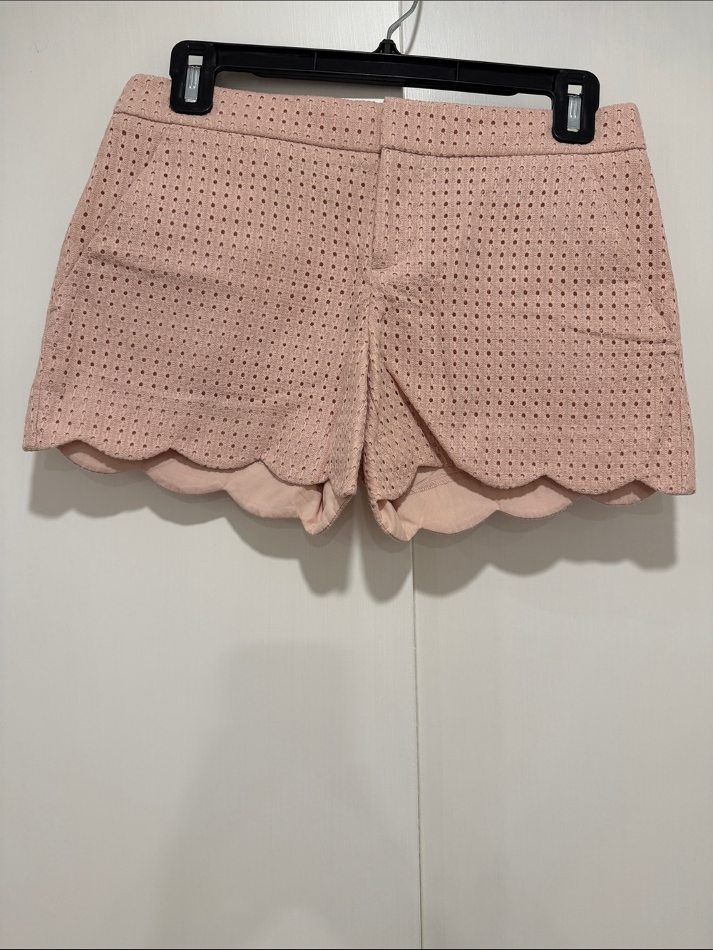Club Monaco Pink Scalloped Eyelet Shorts